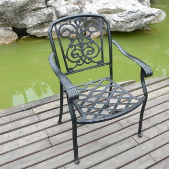 Cast Aluminum Patio Furniture Outdoor Garden Furniture Manhatan Dining Chair - Huzhou Abestcasting Metal Products Co., Ltd. - China