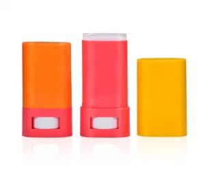 26g 29g Plastic Empty Deodorant Stick Container Flat Oval Twist up Deodorant Tubes Packaging for Deodorant Stick - Ningbo Kylin Packaging Solutions Co., Ltd. - China