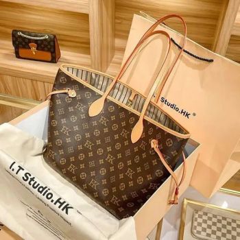 Luxury Italian Leather Messenger Bag Diamond Pattern Crossbody Bag M46975 Shoulder Bag for Men Women with Electronic Chip Full Gif - Nanan City Jintao Town Nicole Aji Trading Company - China