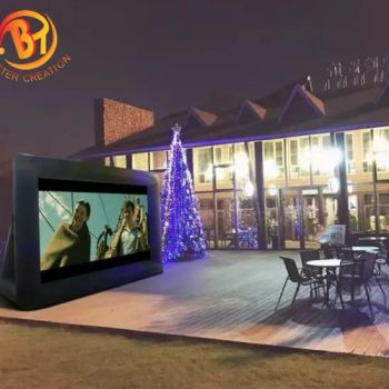 Large TV Projector Screen Cinema Equipment Advertising Inflatable Screen Outdoor Movie - Henan Baite Amusement Equipment Co., Ltd. - China