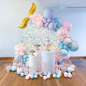 Wedding Decorations Colorful Sequin Backdrop Mermaid Panel Backdrop Sequin Shimmer Wall - Xiongxian Jianxiu Arts and Crafts Manufacturing Co., Ltd. - China