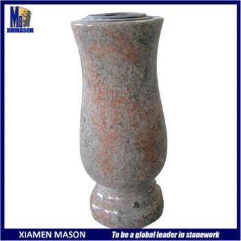 High Polished Red Granite Funeral Flower Vases - Xiamen Mason Import and Export Co., Ltd. - China