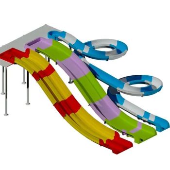 Aqua Park Commercial Water Play Equipment Adult Large Fiberglass Slide - Guangdong Dapeng Amusement Technology Co., Ltd. - China