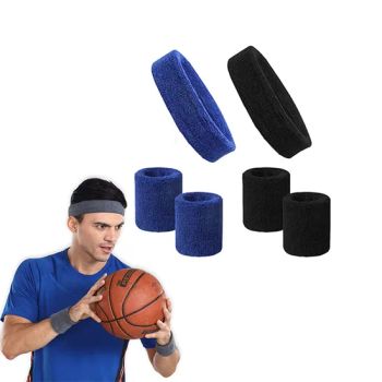 Promotional Unisex Terry Ball Sports Sweatband Wristband Set Manufacturer, Custom Logo Towel Fabric Sasketball Soccer Headband/Hairband Set for Teens & Adults - DONGGUAN TIANCHEN GARMENT TECHNOLOGY CO., LTD. - China