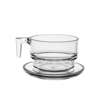 Flat White Coffee Cup + Saucer - MATOSPLÁS INDUSTRIA DE PLASTICOS S.A. - Portugal