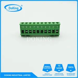 LC Series PCB Plug-in Terminal Block, 5.08mm Pitch, 35mm Rail, Solder-Free Plug-in - Doking Industrial Limited - China