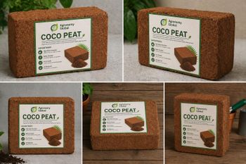 Coco Peat Bricks 5kg - Agronomy Global - India