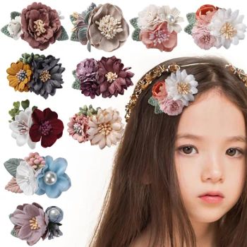 3 Pieces Set Artificial Flower Hair Accessories Princess Natural Lovely Hair Clip - Foshan Youyan Clothing Co., Ltd. - China