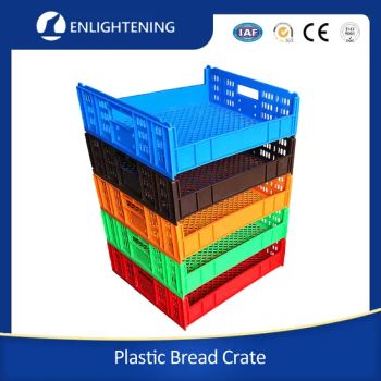 725X650X150mm High Quality Heavy Duty Custom Size Large HDPE Stackable Hygenic Food Grade Bakery Plastic Toast Crates Bread Tray for Bakery Storage/Turnover - Enlightening Pallet Industry Co., Ltd. - China