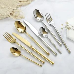 High Quality Flatware Matte Modern Gold Silverware Stainless Steel 4PCS Cutlery Set for Restaurant Wedding Party - Lu'an Woma Import and Export Co., Ltd. - China