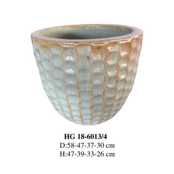 Wholesales ceramic flower pot planter/ Garden ceramic outdoor planter pots/ Garden supplies decor - HAPROSIMEX SAIGON - Vietnam