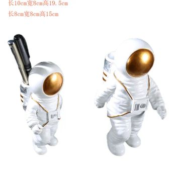 Multi-Purpose Resin Astronaut Pen Holder Decorative Polyresin Astronaut Figurine Pen Holders Desktop Organizer - Quanzhou Hogao Arts and Crafts Co., Ltd. - China