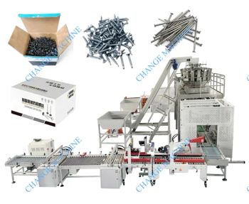 2026 Latest Full Automatic Nails Screws Nuts Whasers Bolts Fasteners Hardware Boxes Cartons Packing Production Line - Guangzhou Change Machinery Co., Ltd. - China