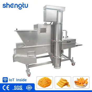 Predusting Machine High Speed Ready to Eat Meals Snack Seasoning Coater - Shandong Shengtu Bufan Intelligent Technology Co., Ltd. - China