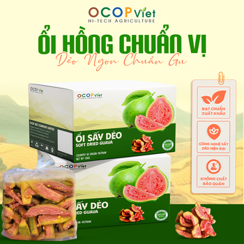 Ổi hồng sấy dẻo - Soft-Dried Pink Guava Brand Name OCOP Viet Place of Origin Vietnam Packaging Details - OCOP VIET COMPANY LIMITED - Vietnam