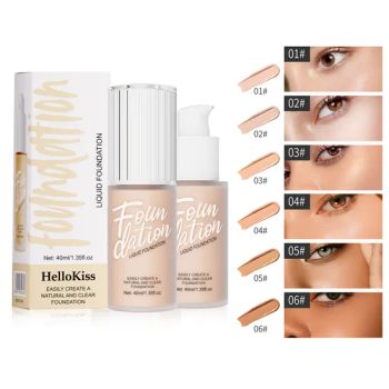 Professional Waterproof Oil Control Foundation Long Lasting Natural Concealer Liquid Foundation OEM - Guangzhou Kanglixin Medical Biotechnology Co, Ltd. - China
