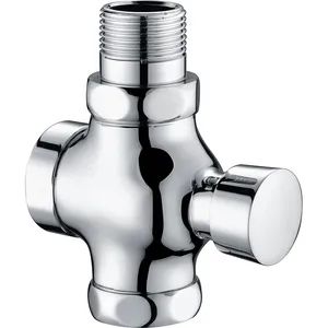 Brass Polished Chrome Time Delay Manual Urinal Flush Valve Color Silver Material Brass Style European Cartridge Brass Model NO. - Ningbo Itabath Industry Co., Ltd. - China