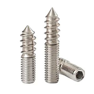 M6 M8 M10 M12 M20 Double End Wood Thread and Machine Thread Dowel Screw Hanger Bolts for Furniture and Solar Mounting - T&Y Hardware Industry Co., Ltd. - China