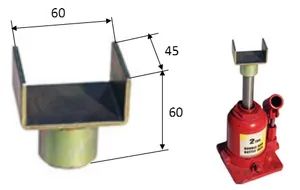 Durable U-Shape Bottle Jack Steel Adapter for Vehicle Repairs - Hangzhou Longyu Hardware Machinery Co., Ltd. - China