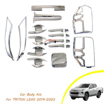 ABS Chrome Kit for Triton L200 2020 Chrome Lamp Cover Handle Cover Tank Cover Chrome Accessories Kit - Guangzhou Carplus Auto Accessories Co., Ltd - China