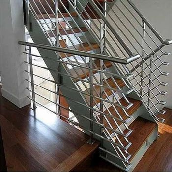 Round Steel Handrails Fittings, Material Grade: SS 304 Shape Round Color Silver Brand Anjana Ease Of Use High Position - Anjana Metal Industries - India