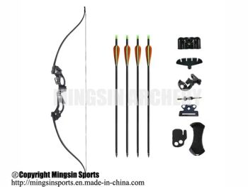 F119 20lbs Compound Recurve Bow for Youth and Children Junior Bow Set with Black/Pink Color /with Arrow Rest and Quiver - Qingdao Mingsin Trade Co., Ltd. - China