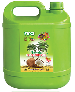 EDIBLE COCONUT OIL 5 LTR Origin India Features Vegan Product Type Oils, Vegetarian & Vegan Products - FIRA FOODS - India