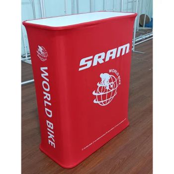 Trade Show Exhibition Portable Promotional Table Foldable Booth Trade Show Display Stand Promotion Counter Table - Foshan Dasi Metal Technology Co., Ltd. - China