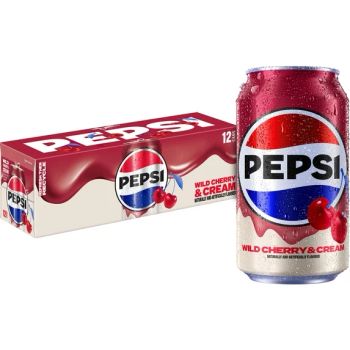PEPSI WILD CHERRY & CREAM CN, 12OZ/12PKX2 - A&A FOOD DISTRIBUTORS - United States