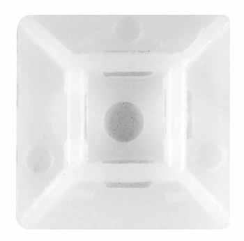 Plastic Gilhot Cable Tie Mounts 18x18( Mm), 100 Pcs/Pack White - Shakti Tools & Hardware Store (Regd) - India