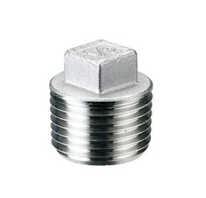 Stainless Steel Screwed Pipe Fittings Threaded Pipe Fittings Square Head Plug - Qingdao Eathu Import and Export Co., Ltd. - China
