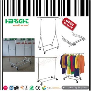 Collapsible Double Rail Garment and Clothes Racks MOQ 200PCS Color Silver Size Regular Condition New Style Fashion HS Code - Suzhou Highbright Enterprise Limited - China