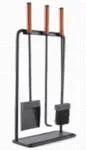 Fireplace Tools 3 Pieces Plus Stand with Wood Handle Fire Place Stand Fire Pit Companion Accessories Tool Kit Fireplace Set - Ningbo Precise Machinery Co., Ltd. - China