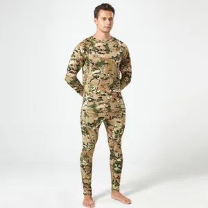 Men's Thermal Underwear Camo Print Breathable and for Winter Season - Songyang Huayili Garment Co., Ltd - China