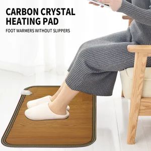 Carbon Crystal Warm Foot Pad Warmer Electric Heating Pads Feet Leg Warmer Carpet Pad - Hefei Minco Heating Cable Co., Ltd. - China