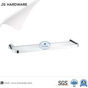 Silver Chrome Glass Shelf Storage Bathroom Accessories Set for Hotel - Jiangmen City Jiangshuntong Hardware Manufacturing Co.,LTD. - China