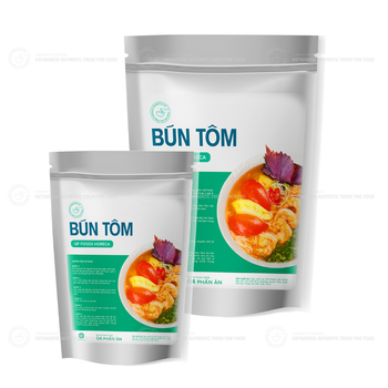 Shrimp Vermicelli Soup 2280Gram Professional Team Convenience 4 Serving In 1 Box Safe Food Zip Bag From Vietnam Manufacturer - QP VIETNAMESE AUTHENTIC FRESH FINE FAST FOOD COMPANY LIMITED - Vietnam