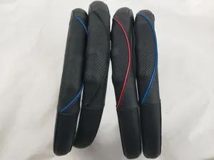High Quality PU Leather Needle Steering Wheel Cover DIY Car Steering Wheel Cover - Ningbo Pengzhan AUTO Accessories Co., Ltd. - China