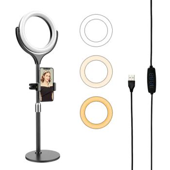 8" Selfie Ring Light with Adjustable Tripod Stand for Live Streaming - Guangdong Fengshang Intelligent Optoelectronics Co., Ltd. - China