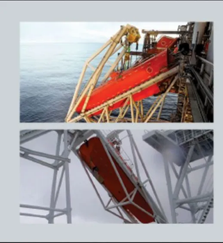 Free-Fall Lifeboat Color Orange Escape Method Free-fall Available Versions Tanker And Drycargo Impact Motion High Positive Forward - SHM SHIPCARE Sharks Safety (Vizag) Inc. - India