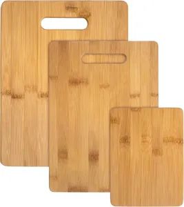 3 Assorted Sizes of Bamboo Wood Cutting Boards for Kitchen - Market Union Co. Ltd. - China
