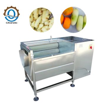 Root Vegetable Fruit Taro Ginger Potato Peeler Roller Brush Washing Peeling Machine - Henan Chanda Machinery Co., Ltd - China