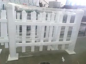 Conch UPVC Residential Fence Size 5.8meters Trademark CONCH HS Code 3925200000 Material Plastic Steel Pillar Distance - Yingde Conch Profiles Co., Ltd. - China