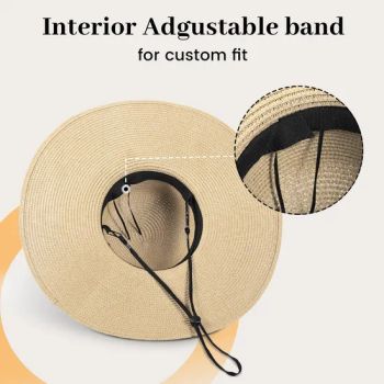 Beach Wide Brim Sun Upf 50+ Foldable Roll-up Cap Straw Hats Origin China Size 50-56 Cm Trademark non Model NO. WXY-0705 Durability - GOOD SELLER CO., LTD - China