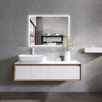 Home Decor/Hotel IP44 Bathroom Cabinet/Wash Basin/Bath Vanities LED Light Intelligent Fogproof Wall Glass Makeup Mirror with Touch on/off/Digital Clock CE UL - NINGBO DINOLIT OPTOELECTRONICS TECHNOLOGY CO. LTD - China