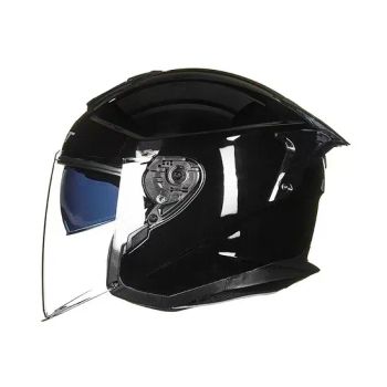 Motorcycle Open Face Helmet Scooter Chopper Bike 3/4 Helmets Double Visor Shield - Qingdao Signal Technology Co., Ltd - China