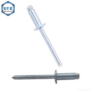 Open End Type Steel Blind Rivet with Steel Pin Zinc Plated DIN7337 - Zhejiang Unit Hardware Products Co.,Ltd - China
