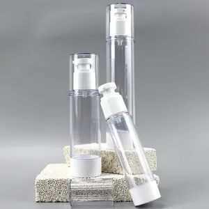 Skincare Packaging Clear Airless Spray Bottle Vacuum Pump Cosmetic Plastic Bottles for Skincare Packaging - Shenzhen Zhenghao Plastic & Mold Co., Ltd. - China