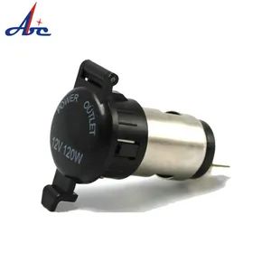 Automobiles 12V-24V Car Black Cigarette Lighter with Cover - YUEQING AIBEIKEN ELECTRIC CO., LTD. - China
