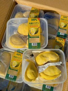 Frozen Durian Pack Size 300g/pack Storage Temperature -18 C Packaging Method Vacuum-packed Carton Weight 10.8 Kg/carton Or 5.4 - CÔNG TY TNHH WANG CORPORATION - Vietnam